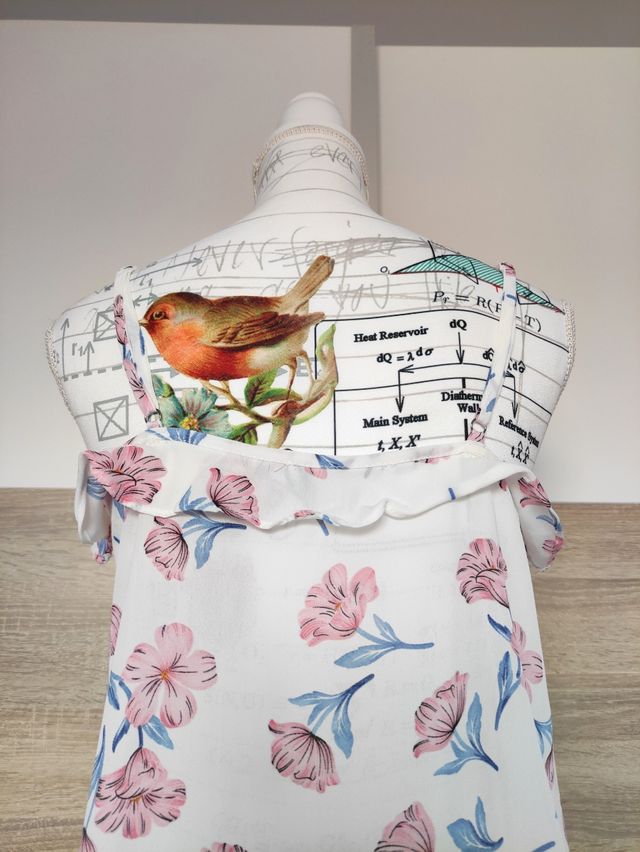 Blusa escote volantes Mulaya Talla S