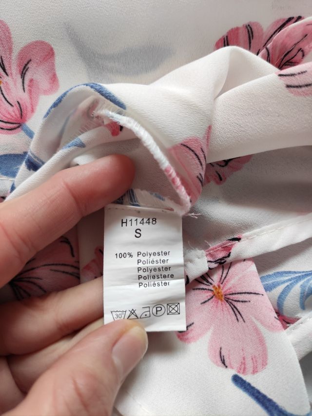 Blusa escote volantes Mulaya Talla S