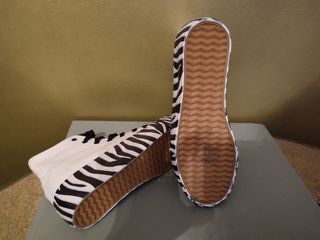 Zapatillas lona cebra