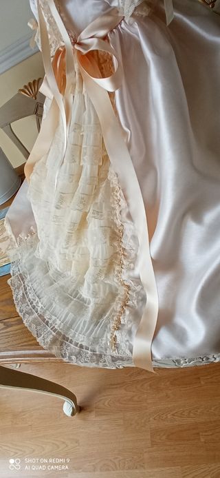 Faldón bautizo y toquilla.