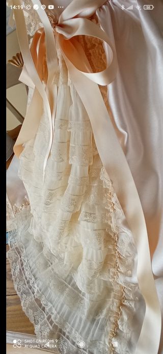 Faldón bautizo y toquilla.