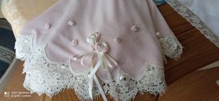 Faldón bautizo y toquilla.