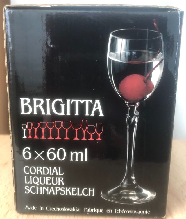 Pack 6 copas de cristal Brigitta en su caja