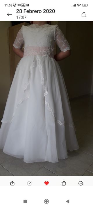 Vestido de comunión.