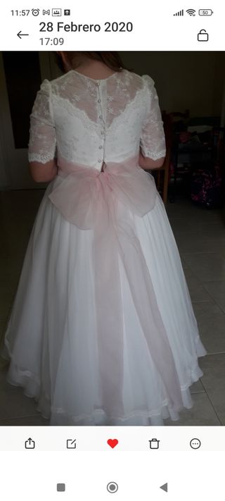 Vestido de comunión.
