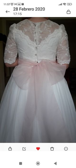 Vestido de comunión.