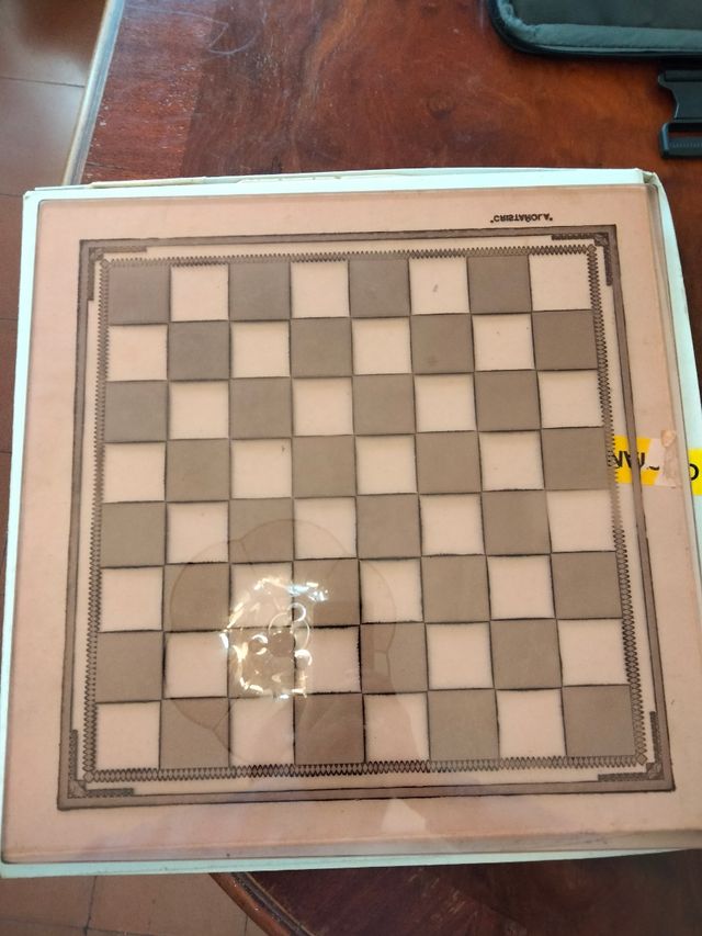 Tablero agedrez de cristal