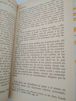 Libro de Aristófanes:Las nubes, Lisistrata, Dinero