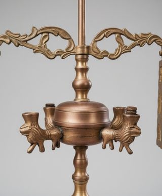 ANTIGUO CANDIL DE BRONCE DORADO