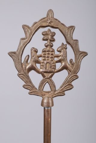 ANTIGUO CANDIL DE BRONCE DORADO