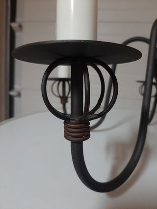 Lampara forja de techo