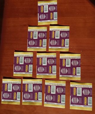 LOTE EURO 2012 CROMOS PANINI 10 SOBRES