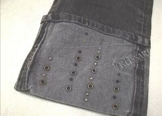 Trussardi jeans nero da donna, modello capri