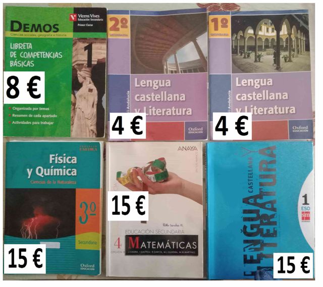 MATEMÁTICAS - 5 LIBROS ESCOLARES