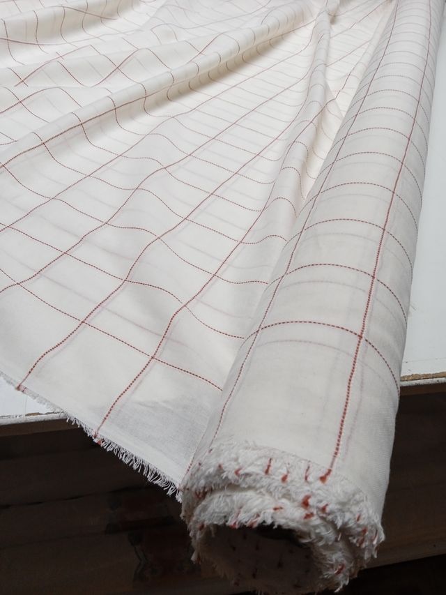 8.30 mtrs visillo resto pieza poliéster algodón co