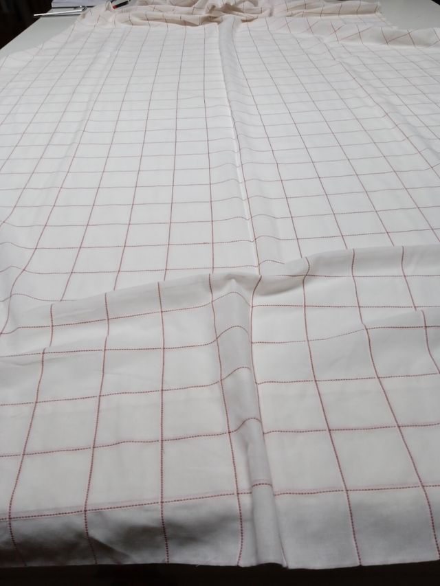 8.30 mtrs visillo resto pieza poliéster algodón co