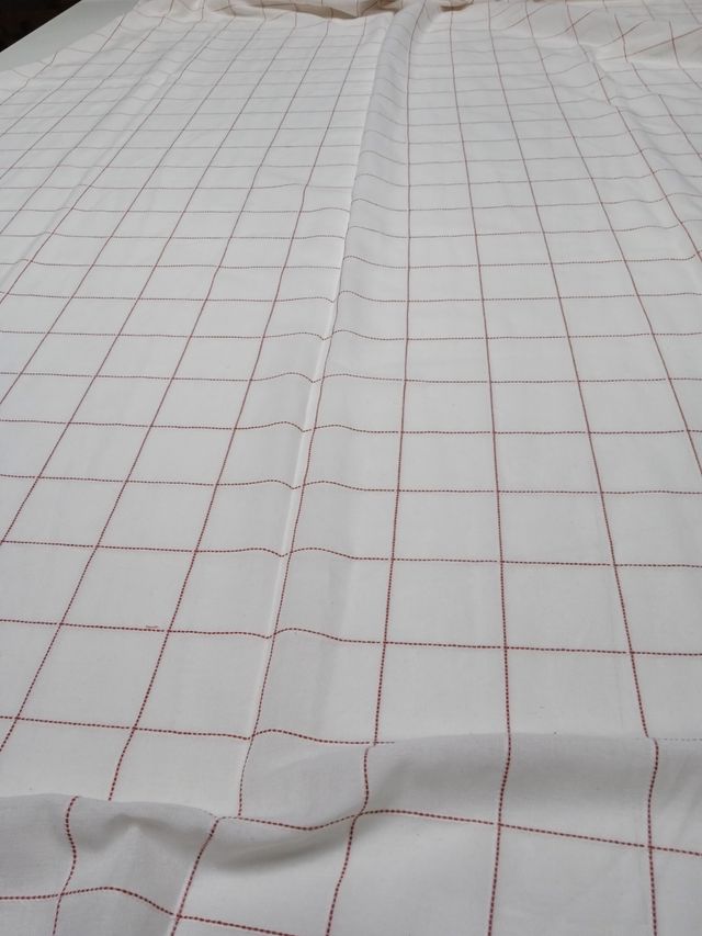 8.30 mtrs visillo resto pieza poliéster algodón co