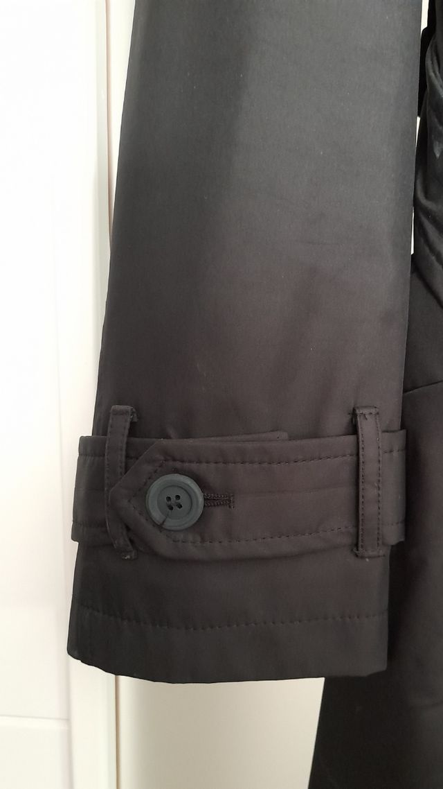 Gabardina negra mujer talla L