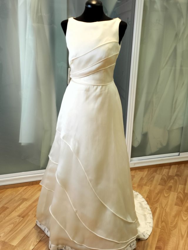 vestido de novia escote cerrado