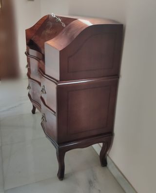 Escritorio Buró de madera natural