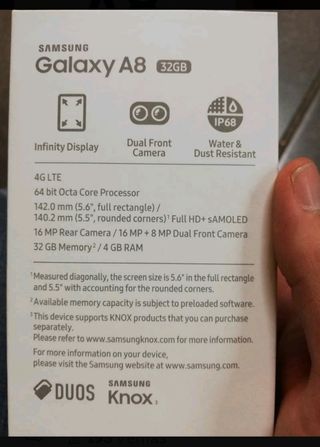 SAMSUNG A8 2018 NEGRO NUEVO