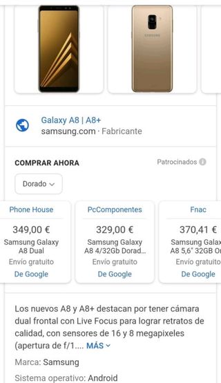 SAMSUNG A8 2018 NEGRO NUEVO