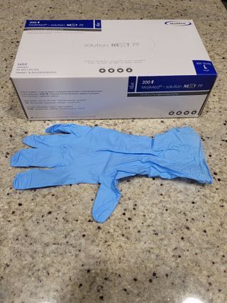 Guates tall M/L nitril blue Maimed 200 unid la caj