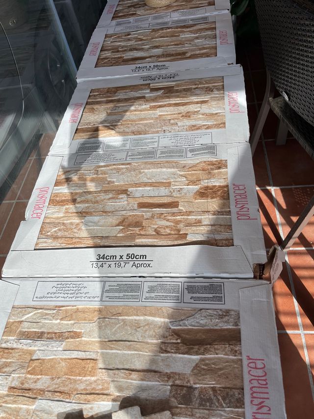 Plaqueta imitación piedra