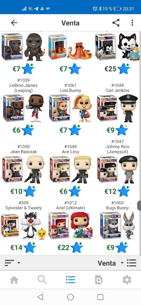 Venta de funko pop