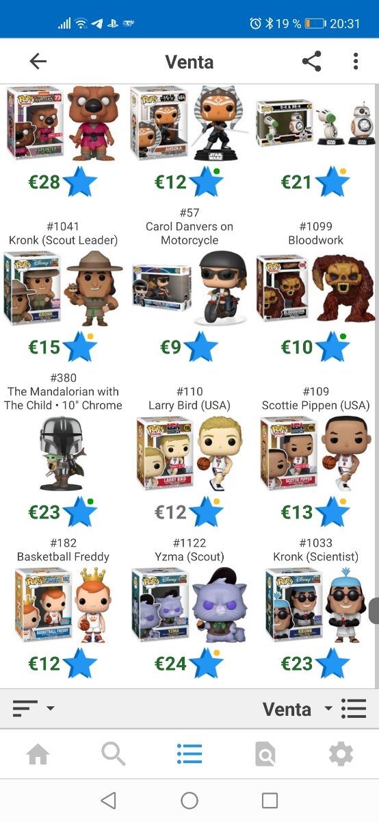 Venta de funko pop