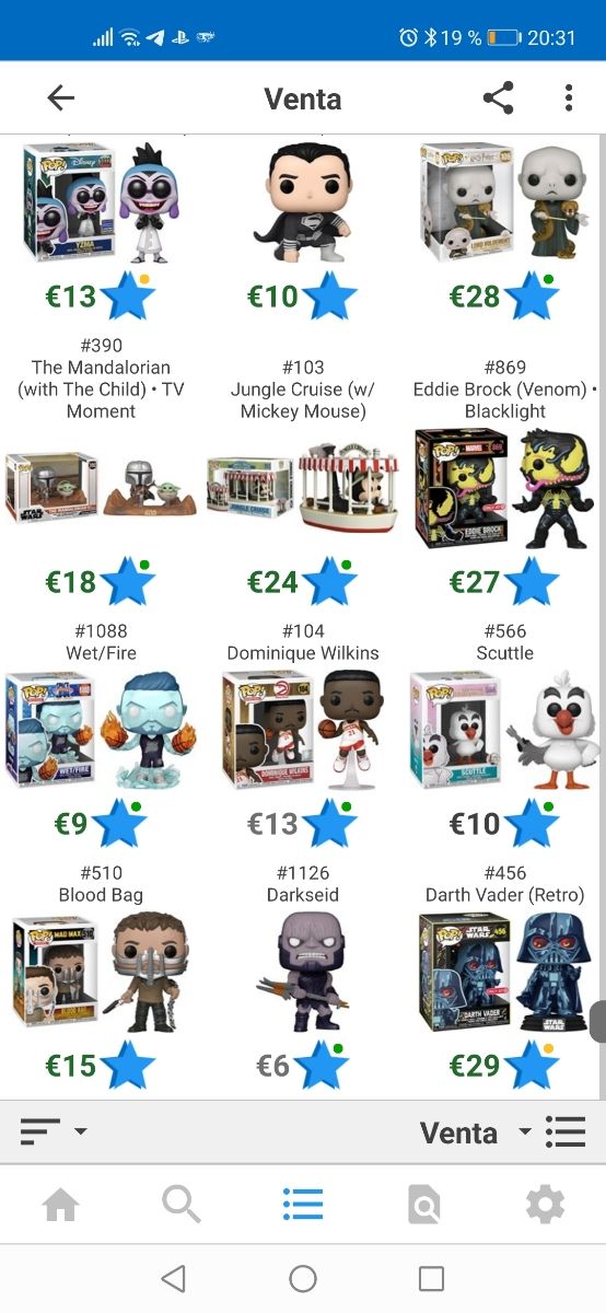 Venta de funko pop