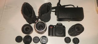 camara reflex D80(repuestos) y objetivos