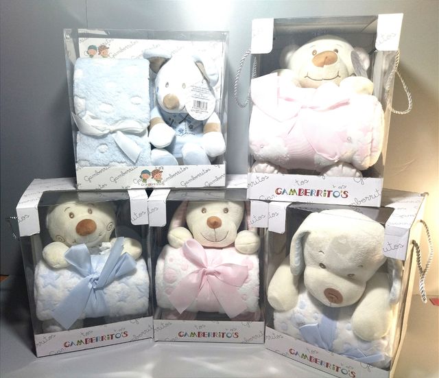 PELUCHES LOS GAMBERRITOS  CON MANTA  OFERTA: 9,90€