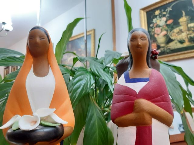 pack de 2 figuras ceramica