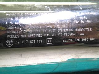 SILENCIOSO, CATALIZADOR BMW K 1200 S, K 1300 S