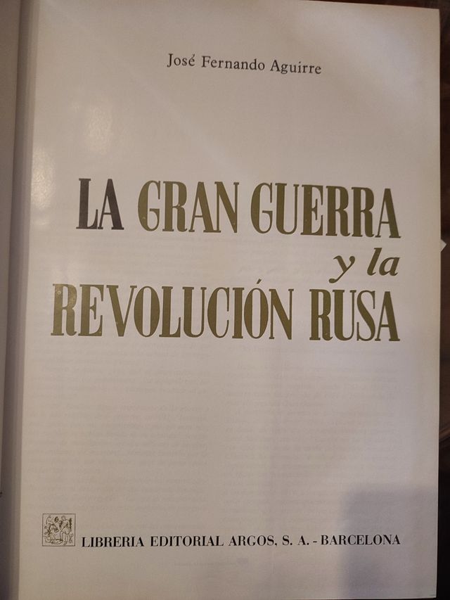 La gran guerra y la revolución rusa