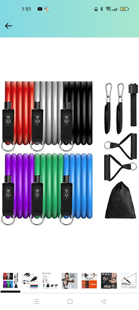 Bandas elásticas 200 Lb