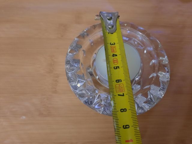 CANDELABRO PORTAVELAS CRISTAL VINTAGE