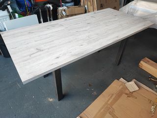 Mesa extensible de madera centro de salón 140/190