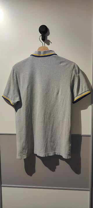 Fred Perry T S gris / azul / amarillo 