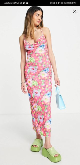 vestido talla M multicolor 