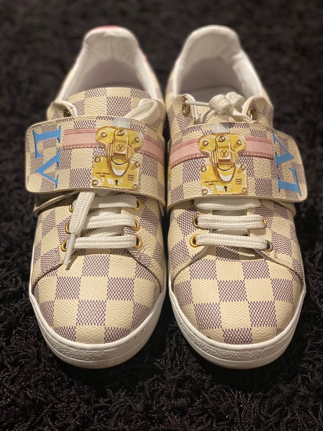 Zapatoz de piel mujer LV n40