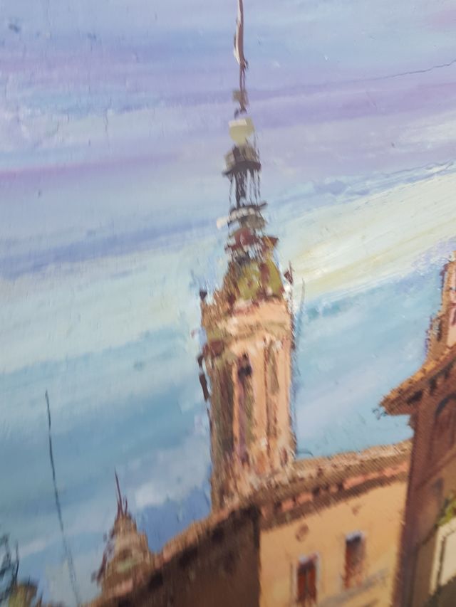 Pintura de Plaza del Pilar de Zaragoza