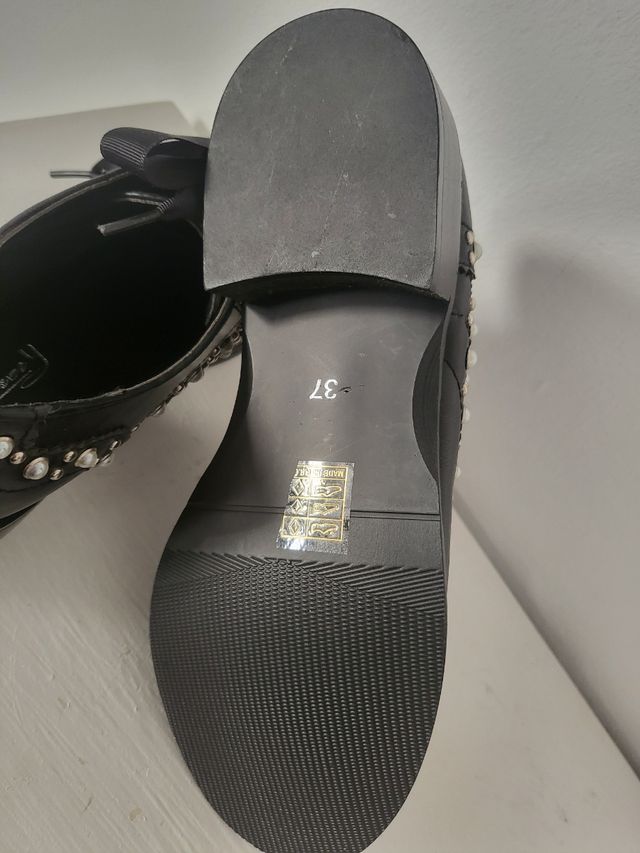 Zapato mocasine de piel en negro  n⁰ 37