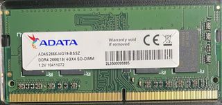 RAM ADATA - 4GB - DDR4 2666MHz