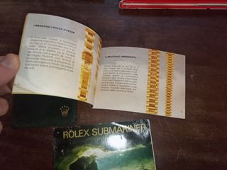 Portagaranzia + libretti Submariner Oyster orologi