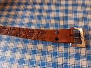 cinturón cuero artesano