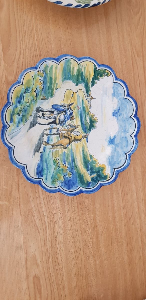Plato de ceramica de Talavera