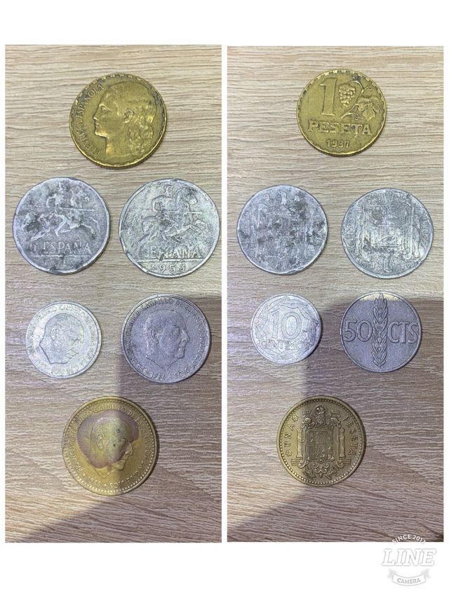 6 monedas españolas