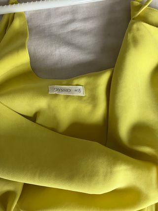 Vestido camisón amarillo Oysho talla S